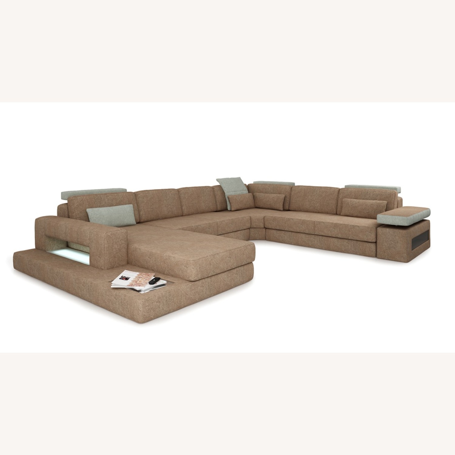  Big Sectional Phoenix + Coffeetable - image-1