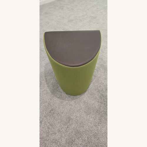 Used Gunlocke Company Green Polyurethane Ottoman for sale on AptDeco