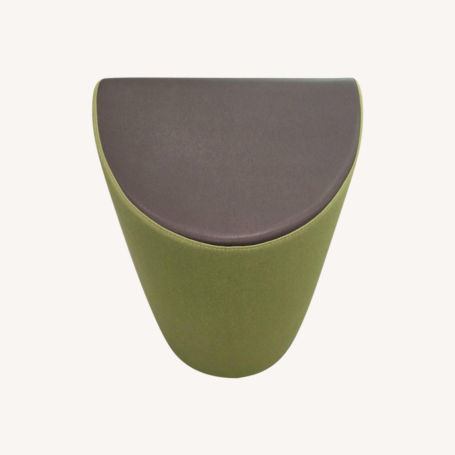 Gunlocke Company Green Polyurethane Ottoman - image-0