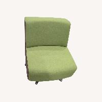 Gunlocke Sitting Chair Green Polyurethane Office
