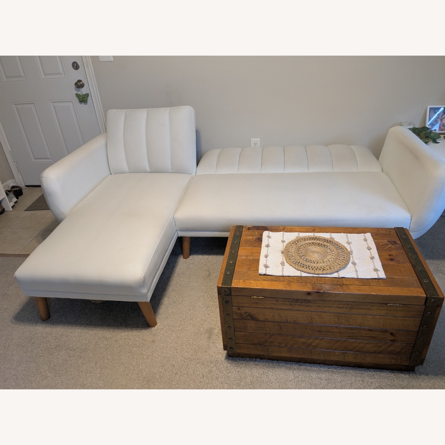 Ashley L-Shaped Beige Color Sofa  - image-3