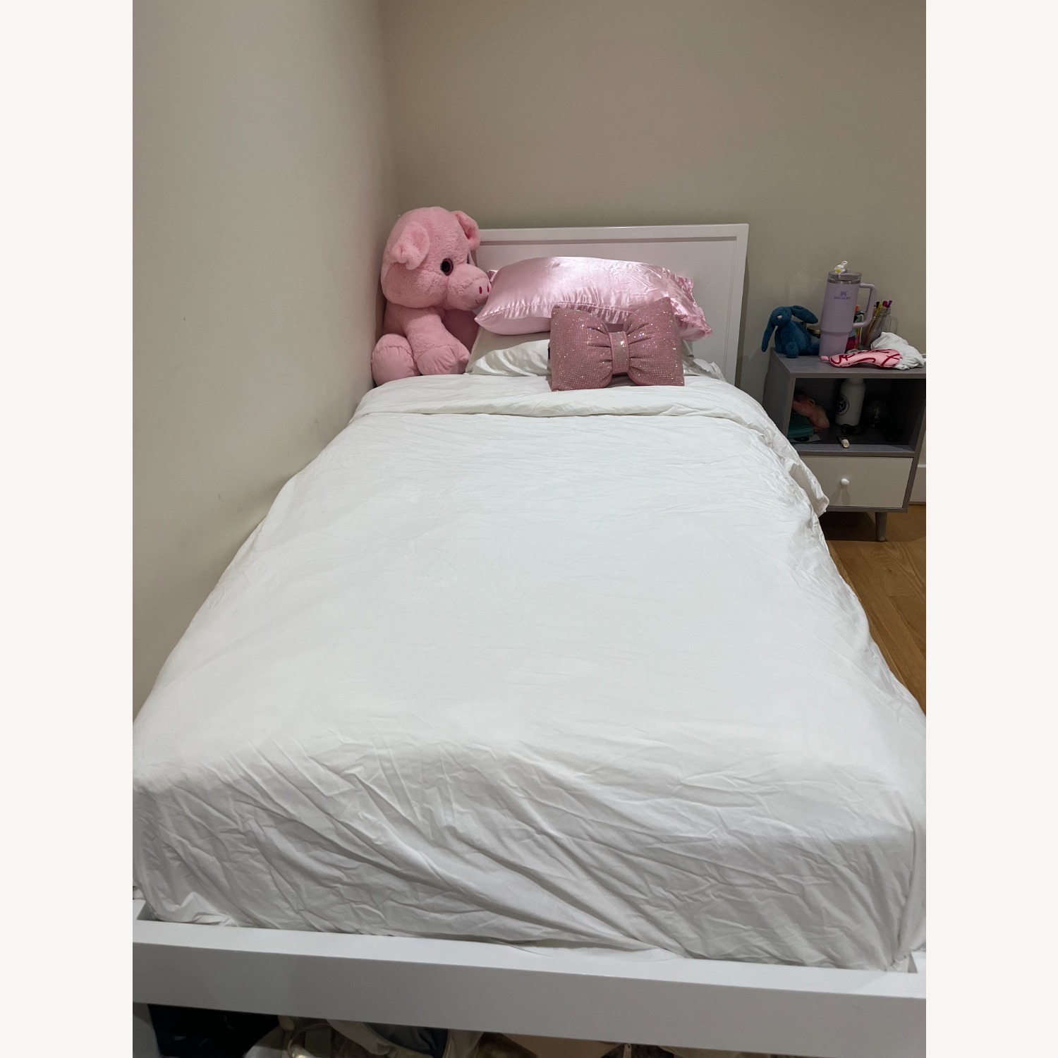 Crate & Barrel Ever Simple White Wood Twin Bed - image-4