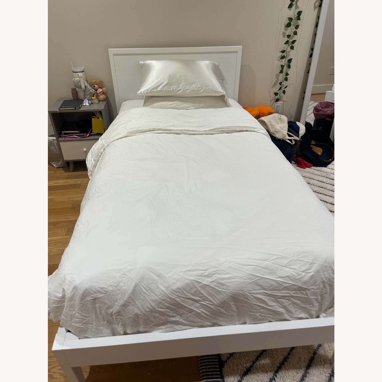 Crate & Barrel Ever Simple White Wood Twin Bed - image-3
