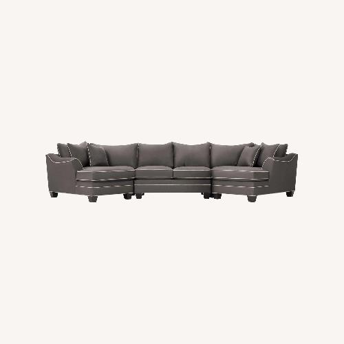 Used Raymour & Flanigan Foresthill 3-pc. Symmetrical Cuddler Sectional Sofa for sale on AptDeco