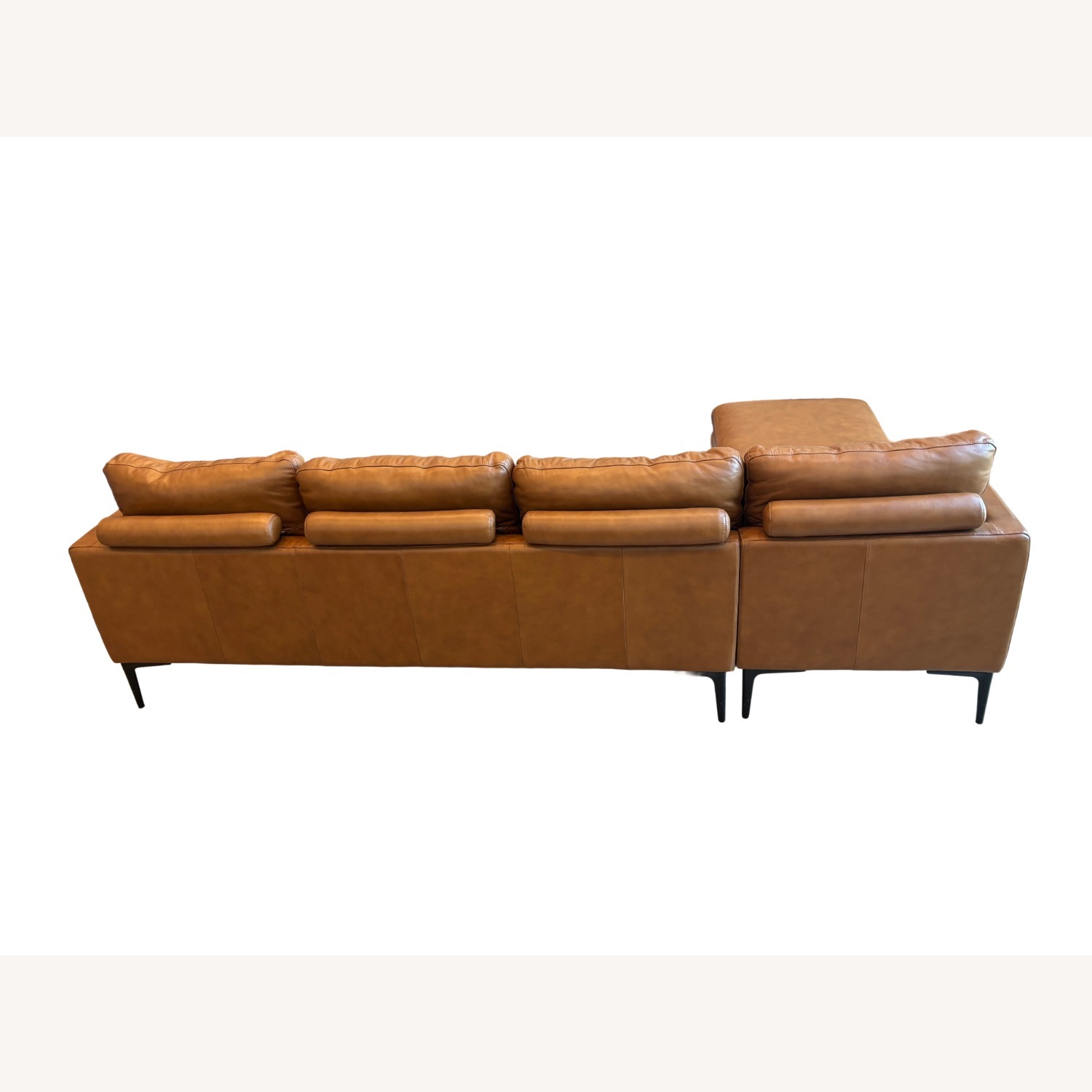 Gingko Furniture Rika Leather 4 Seater Chaise Sectional - image-4