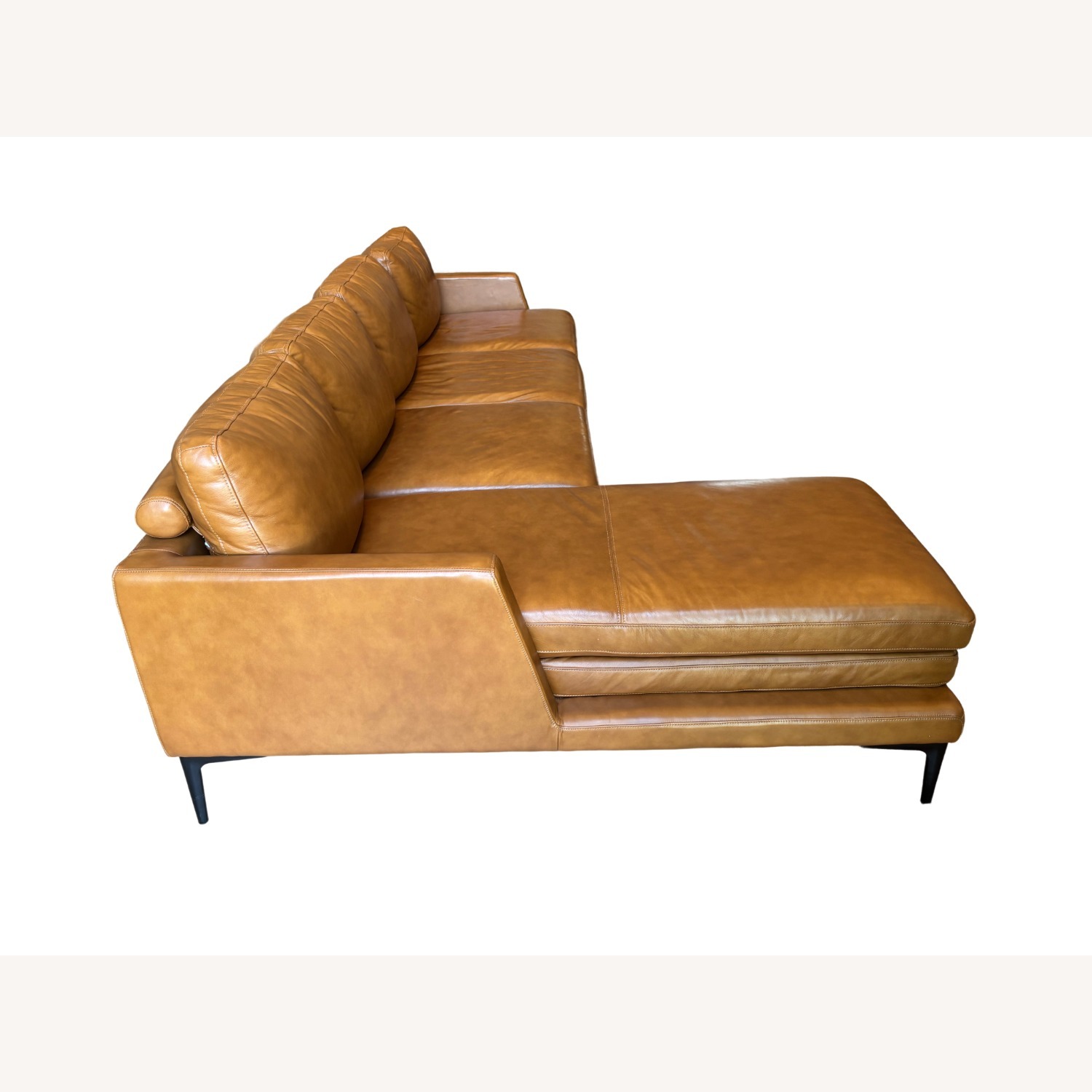 Gingko Furniture Rika Leather 4 Seater Chaise Sectional - image-2