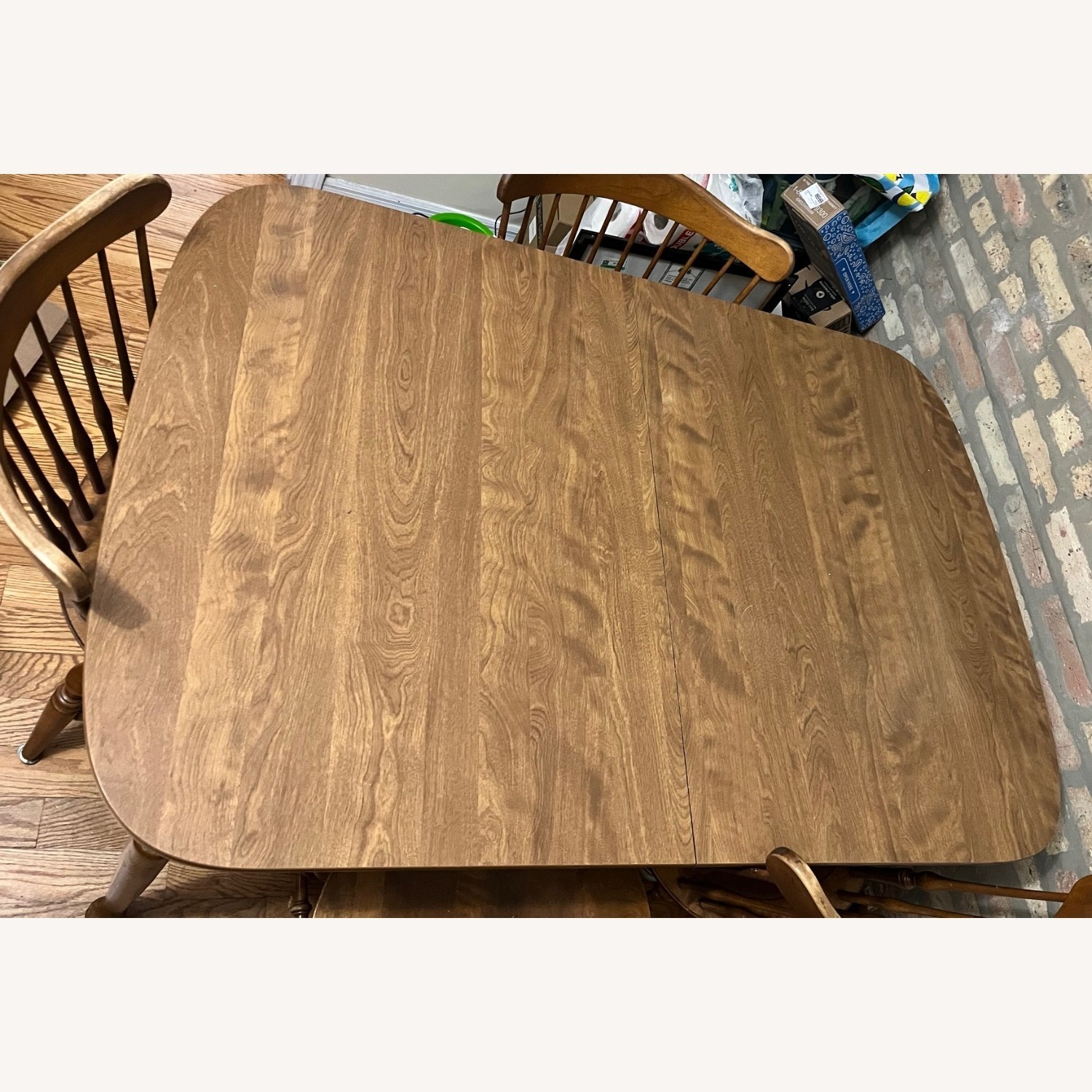 Ethan Allen Maple Wood Dining Set Table + 4 Chairs - image-2