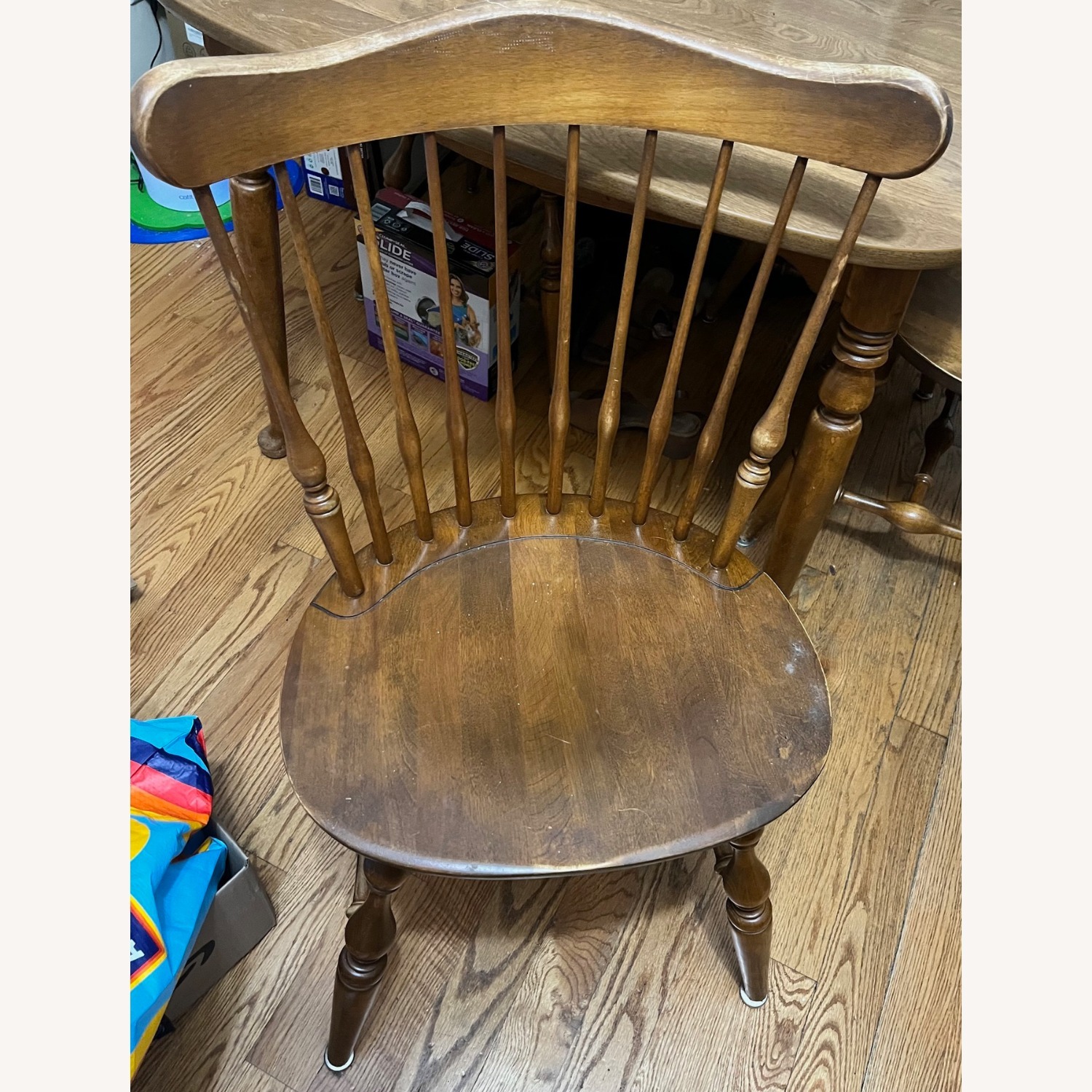 Ethan Allen Maple Wood Dining Set Table + 4 Chairs - image-6