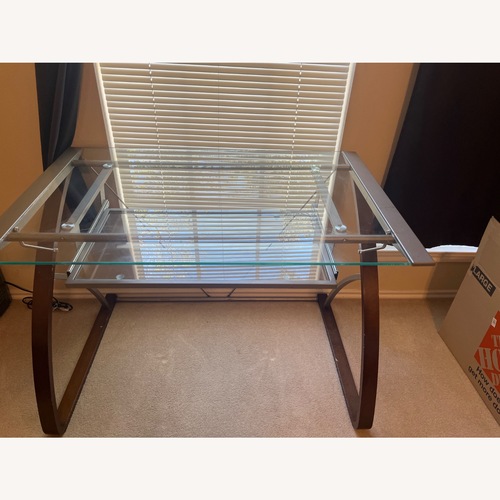 Used Transparent Glass Desk for sale on AptDeco