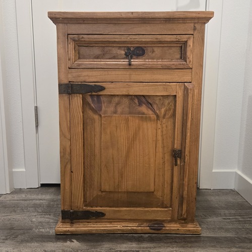 Used Pottery Barn Light Brown Wood Chest for sale on AptDeco