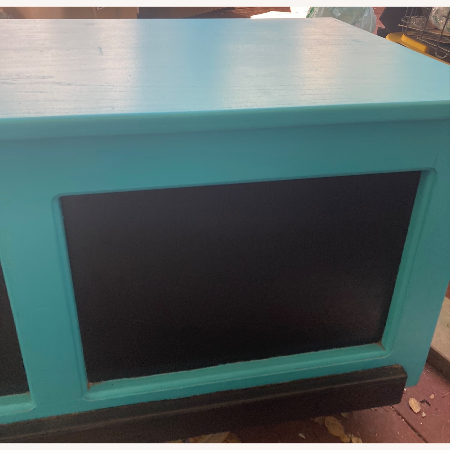 White Clad Vintage Blue Black Coffee Table   - image-22