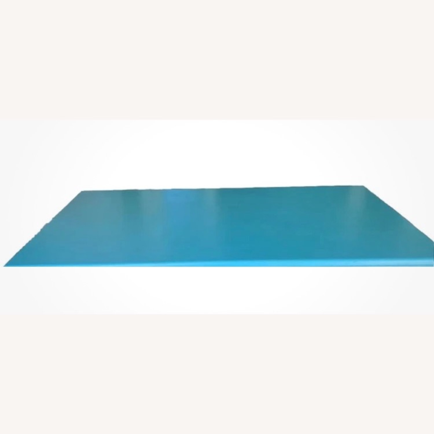 White Clad Vintage Blue Black Coffee Table   - image-2