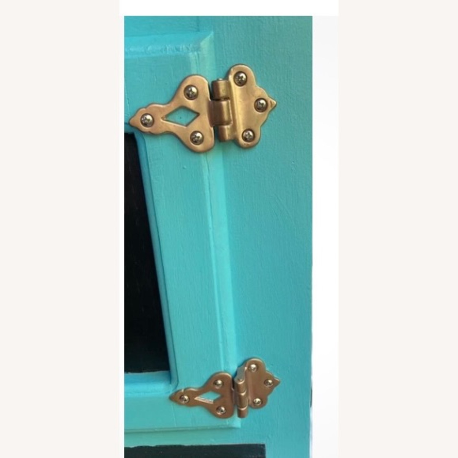 White Clad Vintage Blue Black Coffee Table   - image-18