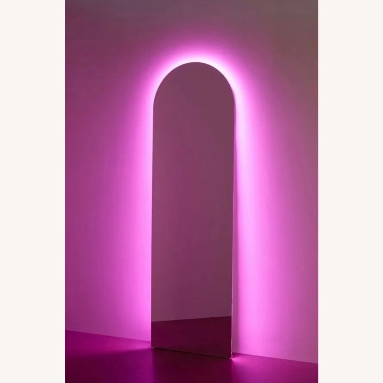 Urban Outfitters LED Pink Floor Mirror - image-2