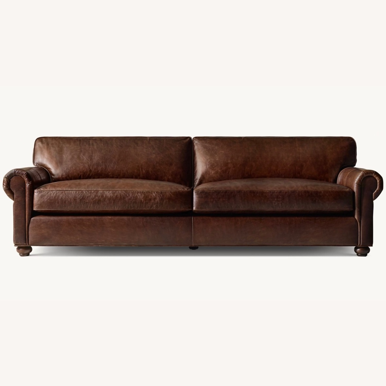 Restoration Hardware Lancaster Leather Sofa - image-0