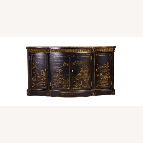 Used Ethan Allen Vivianne Serpentine Console for sale on AptDeco
