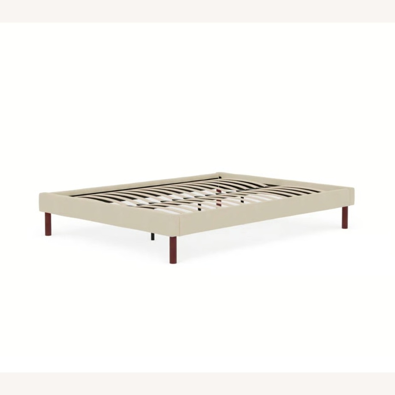 Wade Logan Upholstered Linen Platform Bed Frame - image-2