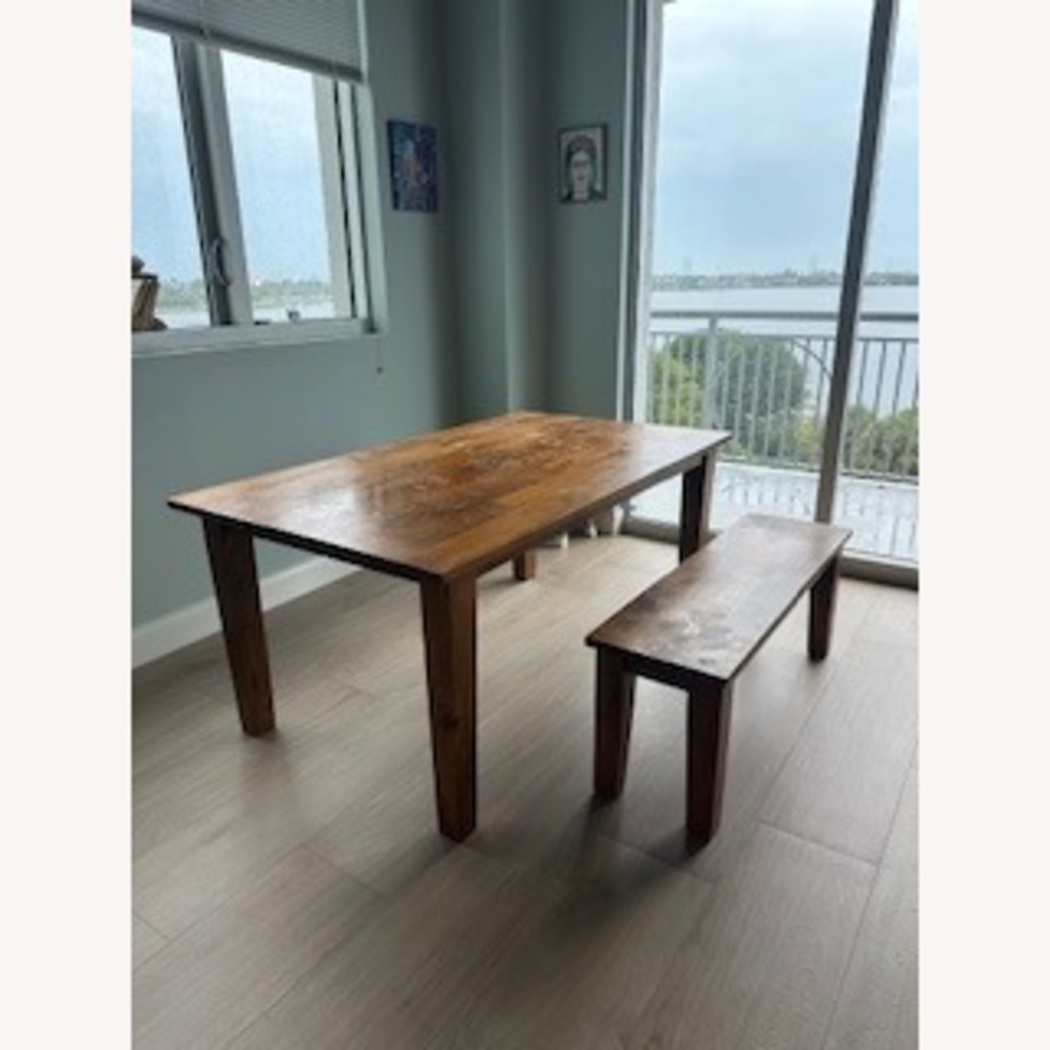 Crate & Barrel Dining Table 65" - image-5
