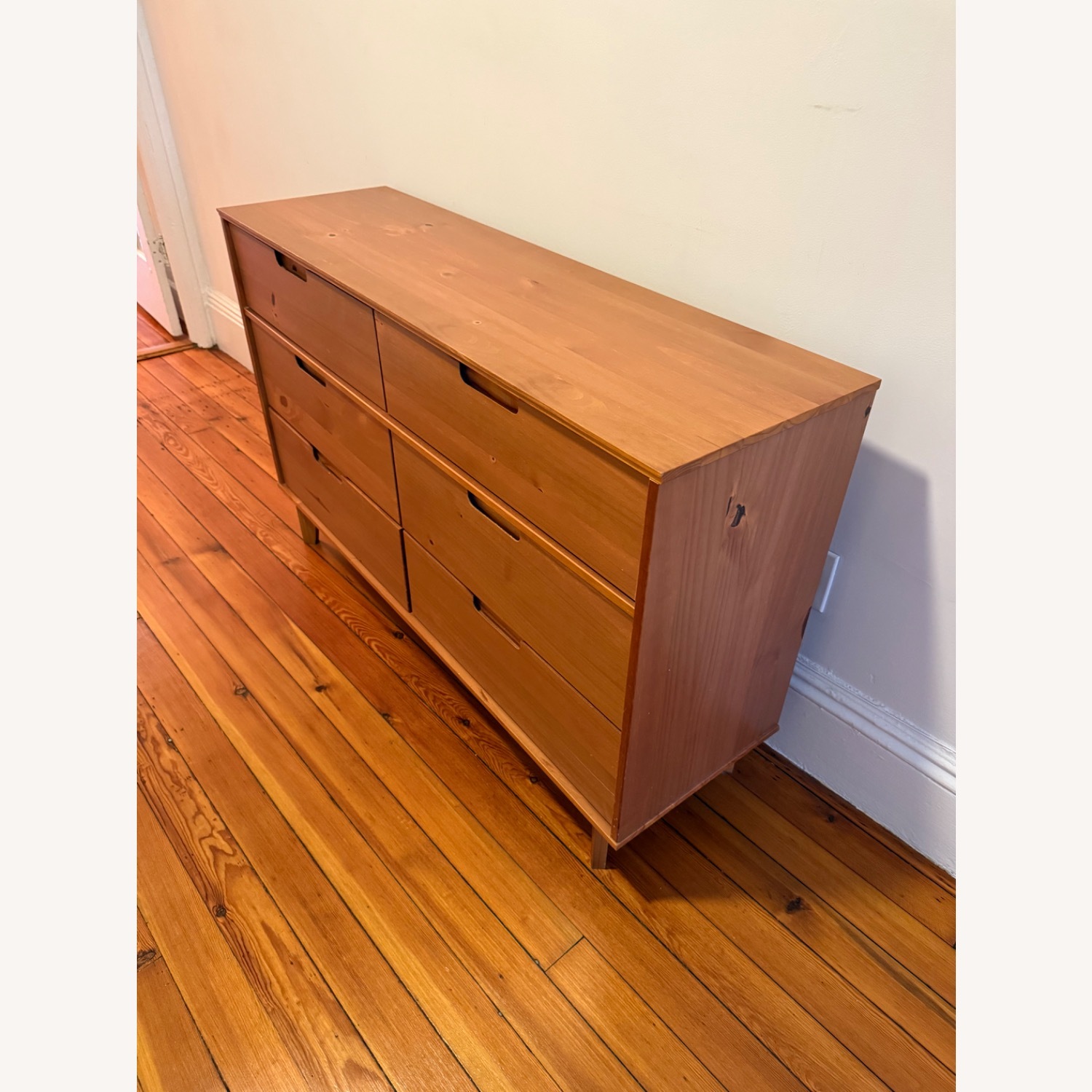 Wayfair MCM Style Dark Brown Wood Dresser - image-2