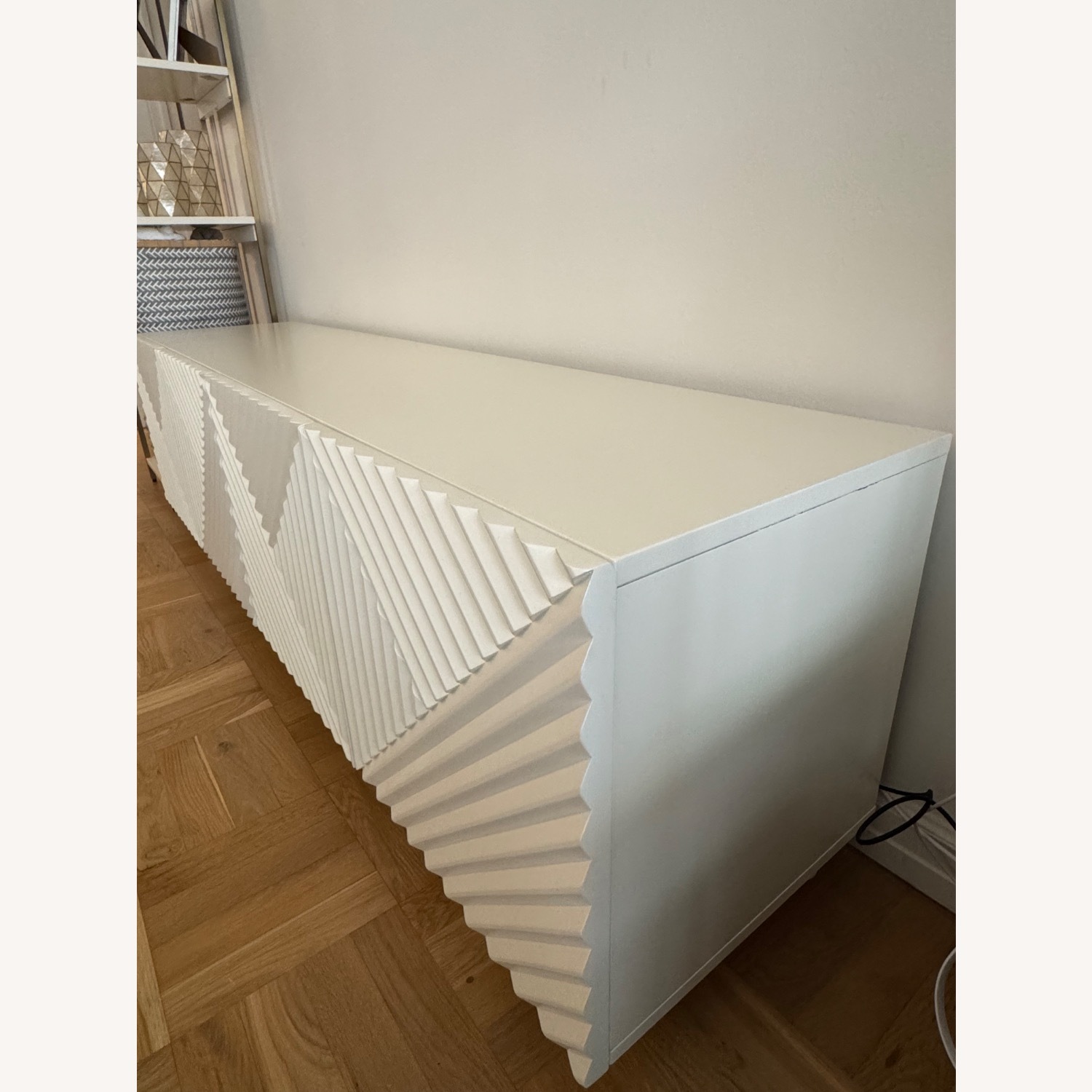West Elm White Media Console - image-3