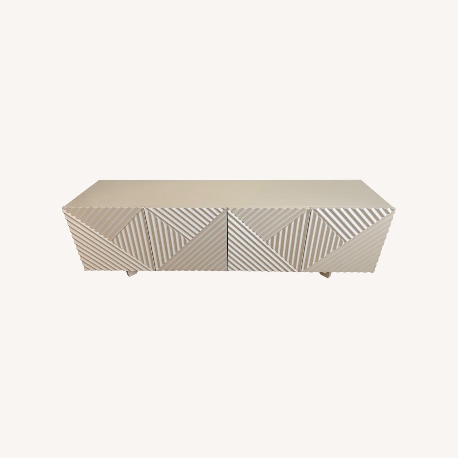 West Elm White Media Console - image-0