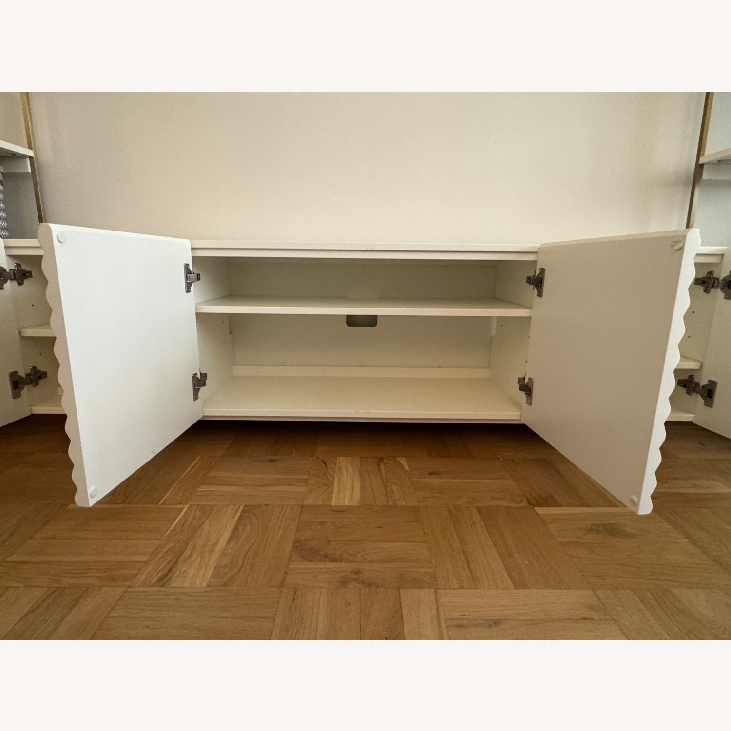 West Elm White Media Console - image-9