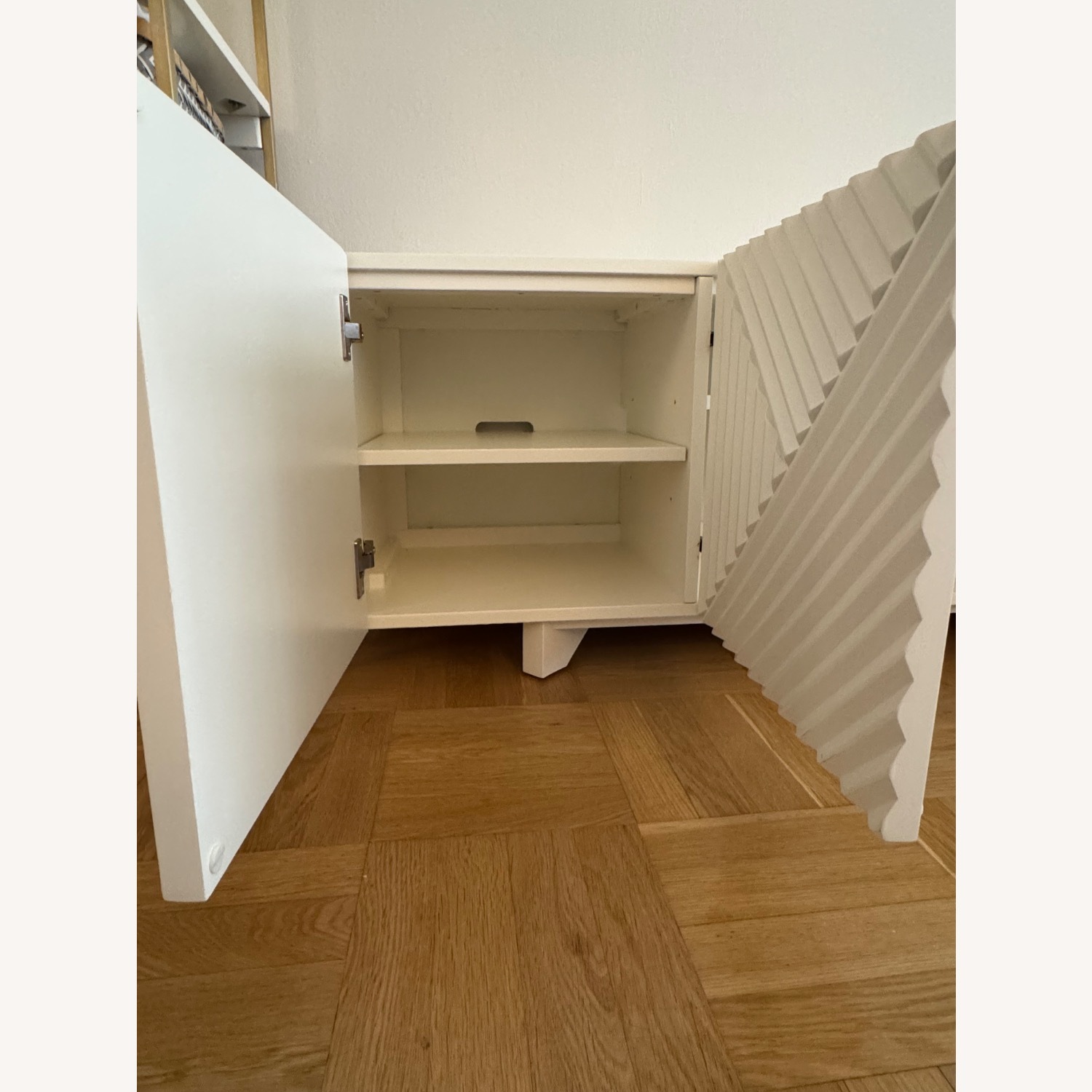 West Elm White Media Console - image-8