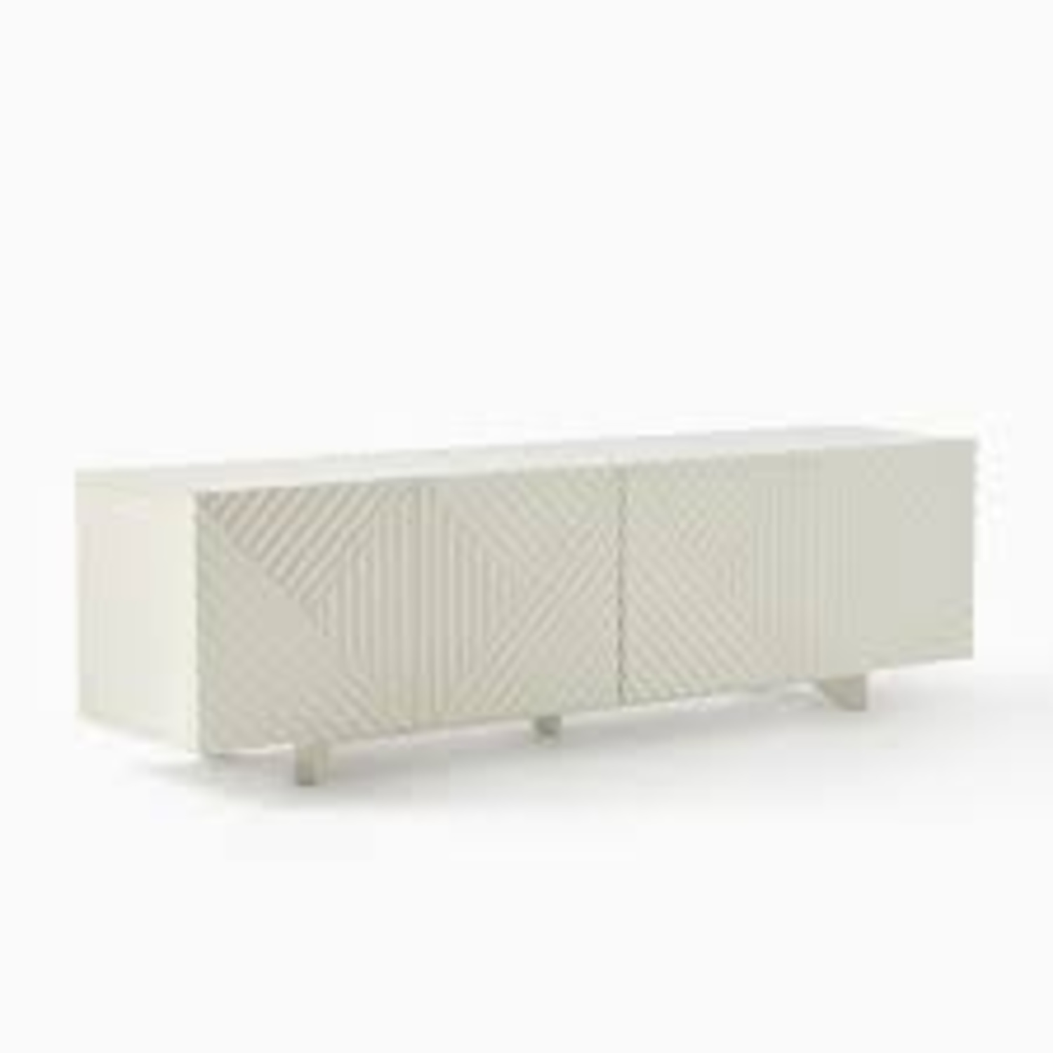 West Elm White Media Console - image-11