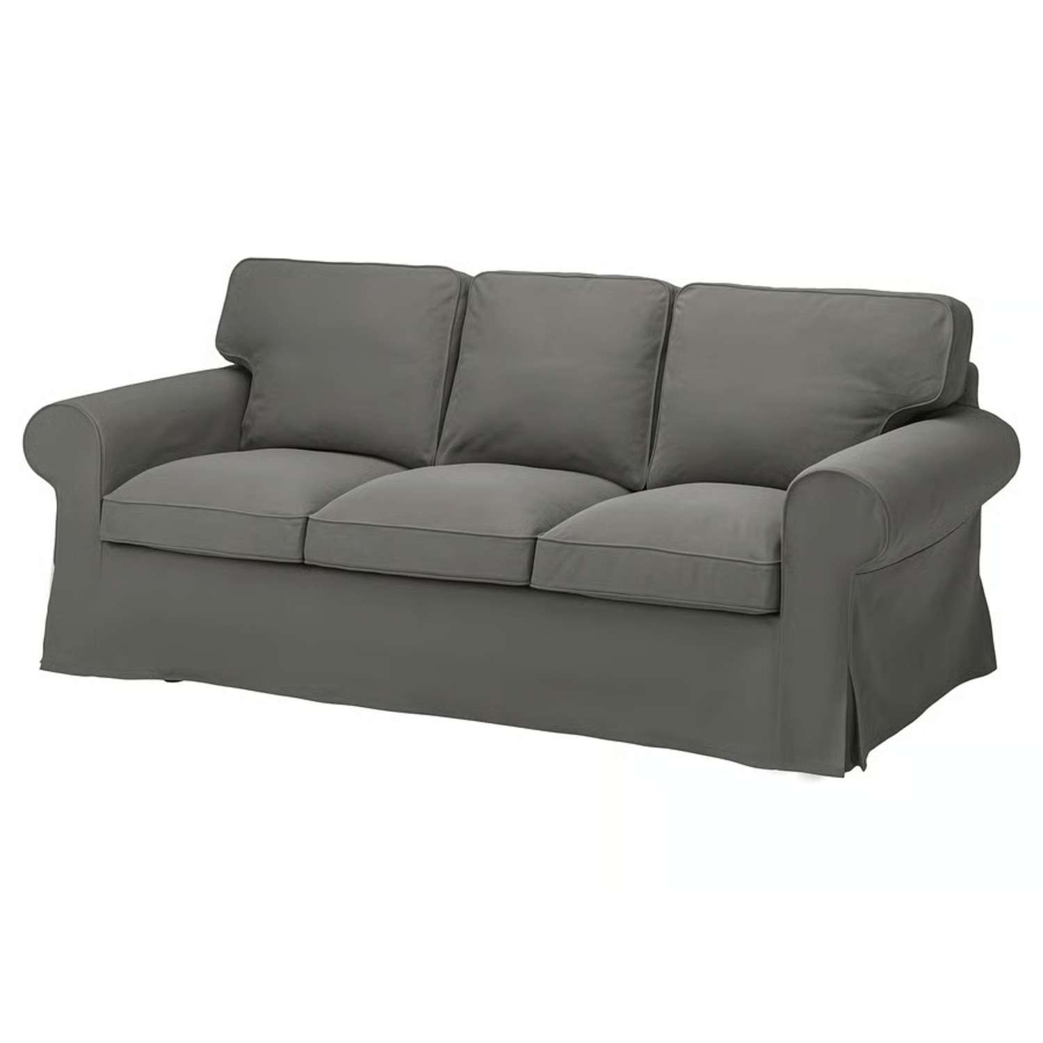 IKEA Ektorp Dark Gray 3 Seater Sofa - image-6