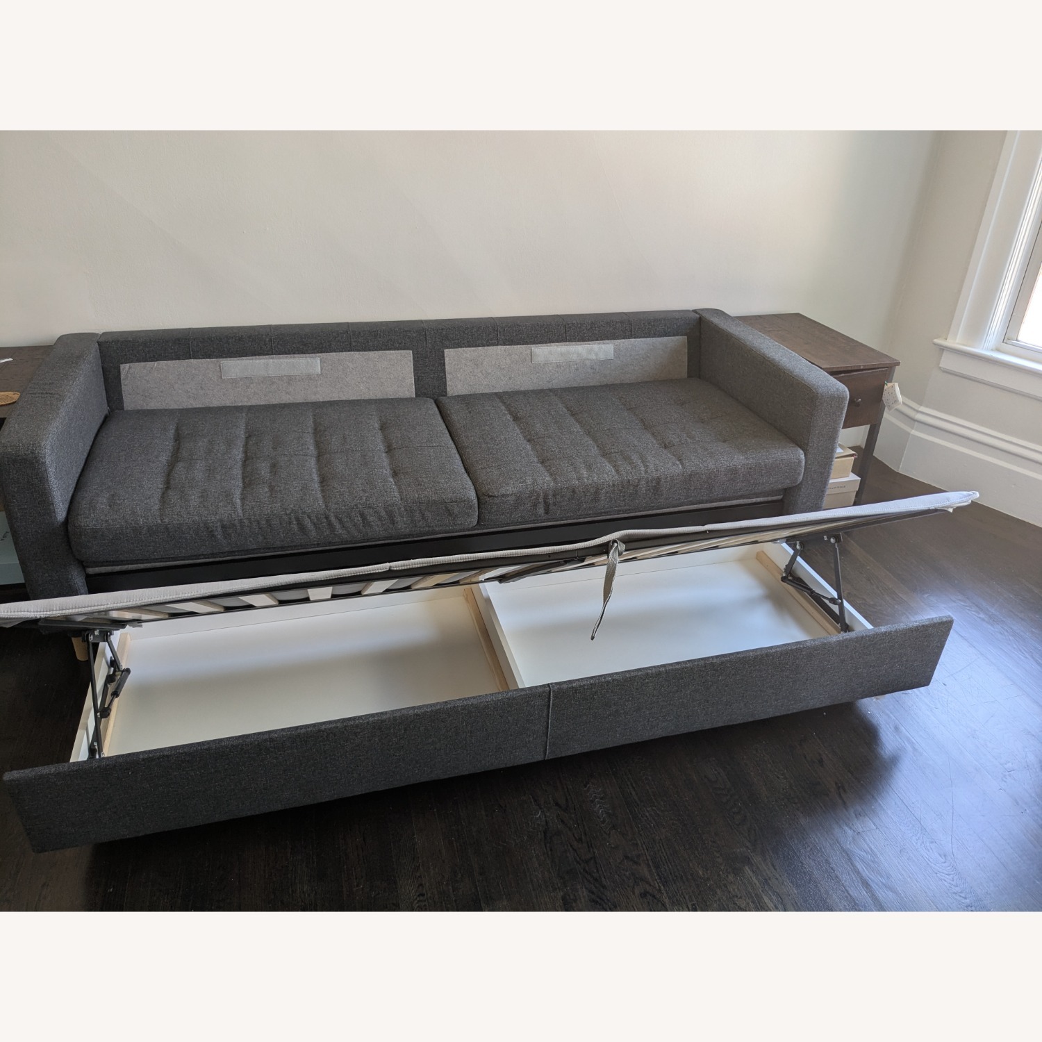 IKEA Morabo Dark Gray Fabric Sleeper Sofa - image-5