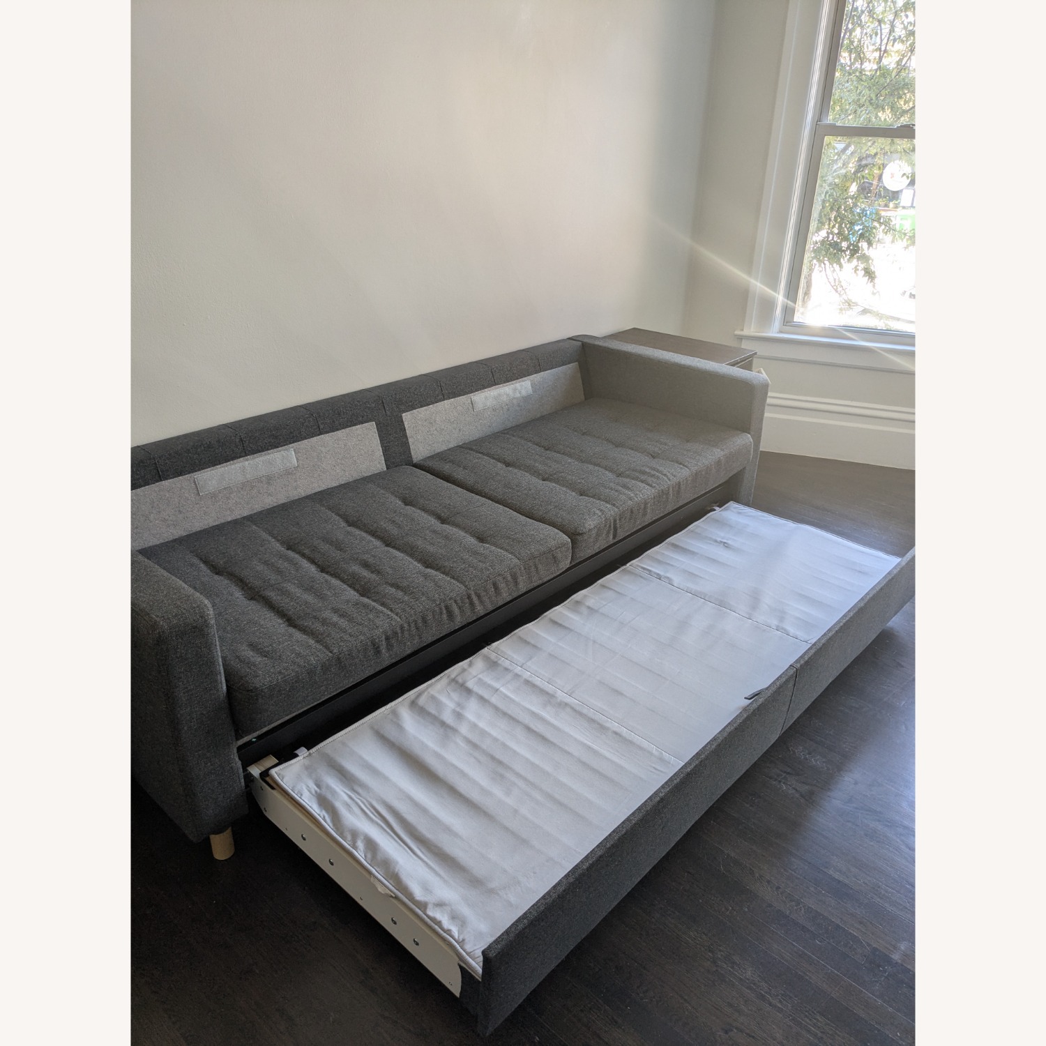 IKEA Morabo Dark Gray Fabric Sleeper Sofa - image-4