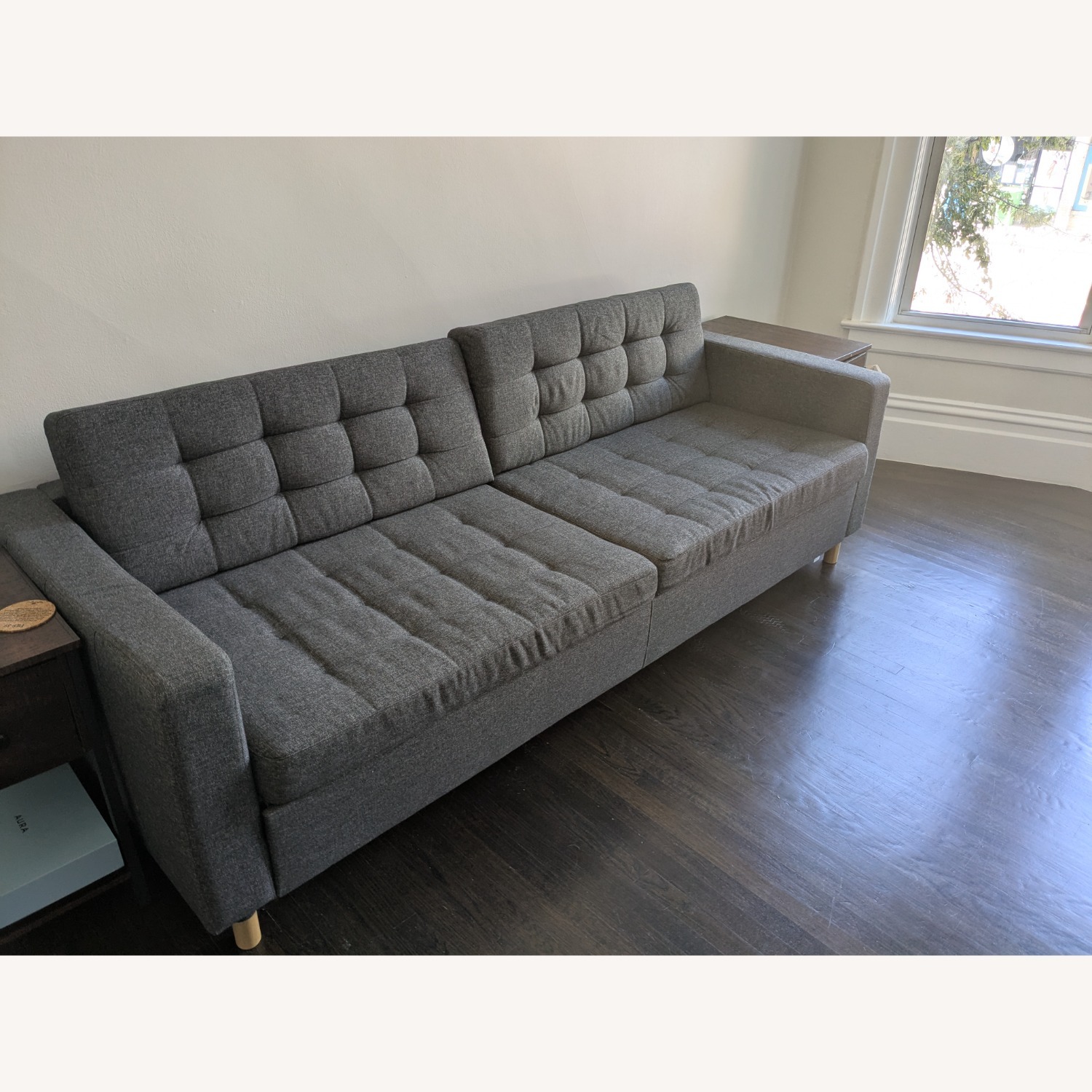 IKEA Morabo Dark Gray Fabric Sleeper Sofa - image-1