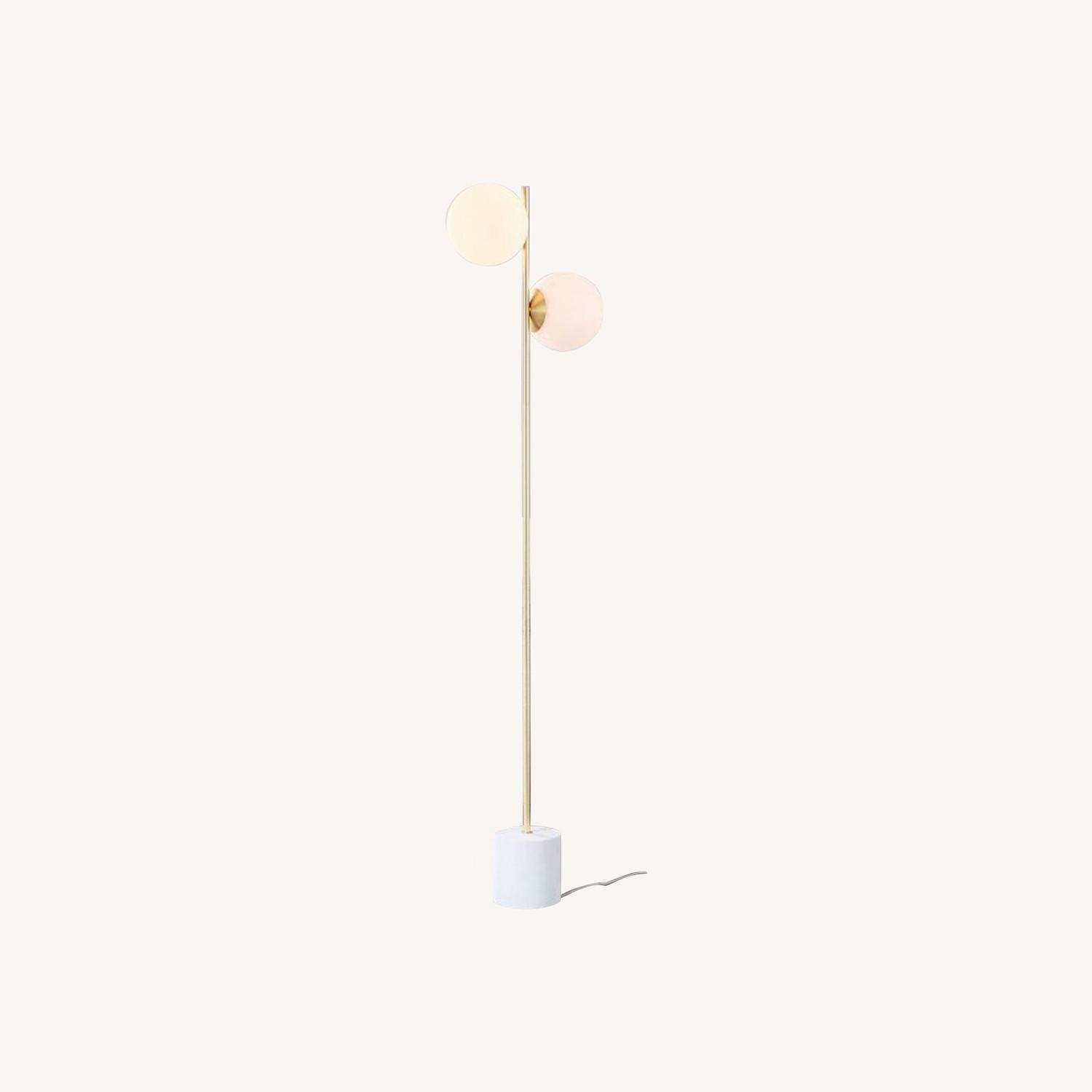 West Elm Stem & Sphere Floor Lamp - image-0