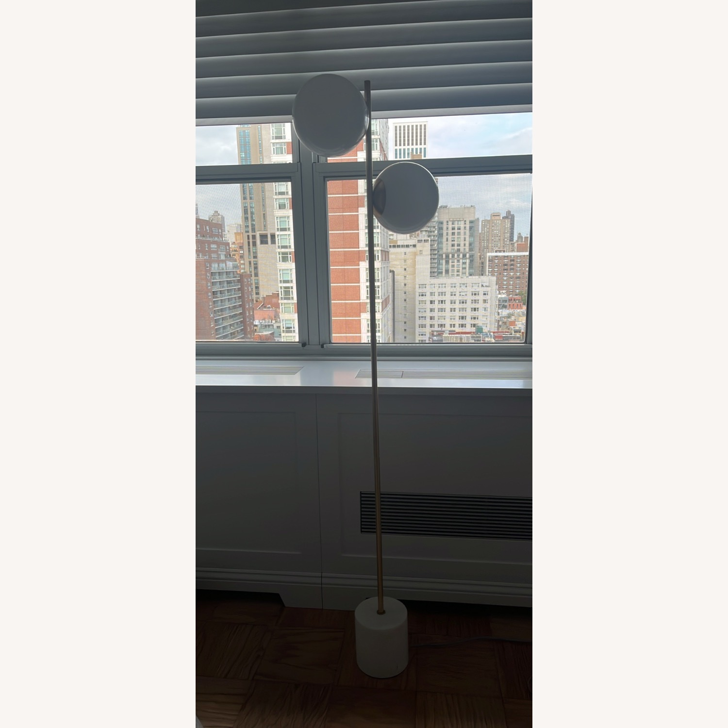 West Elm Stem & Sphere Floor Lamp - image-1