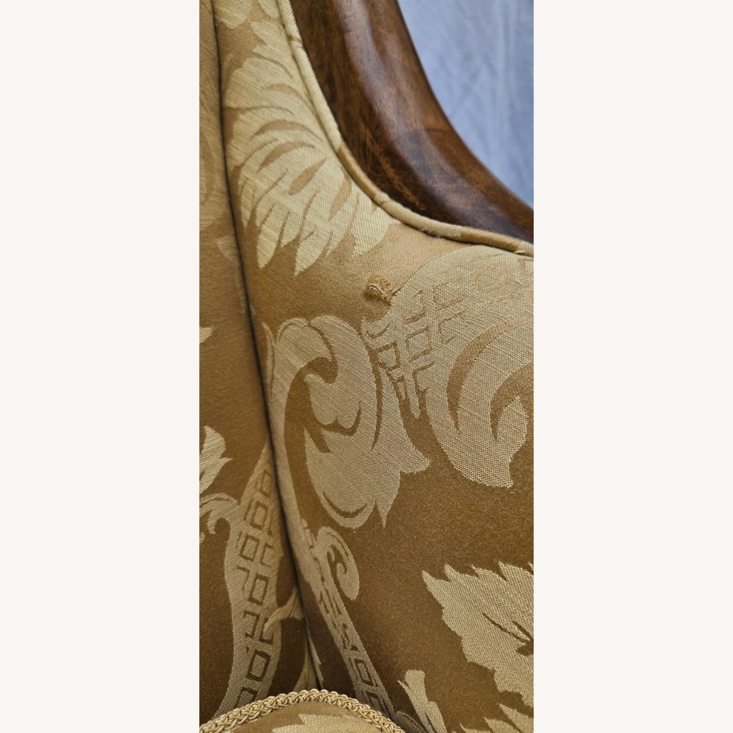 Century French Louis XVI Hand-Carved Walnut Sofa - image-2