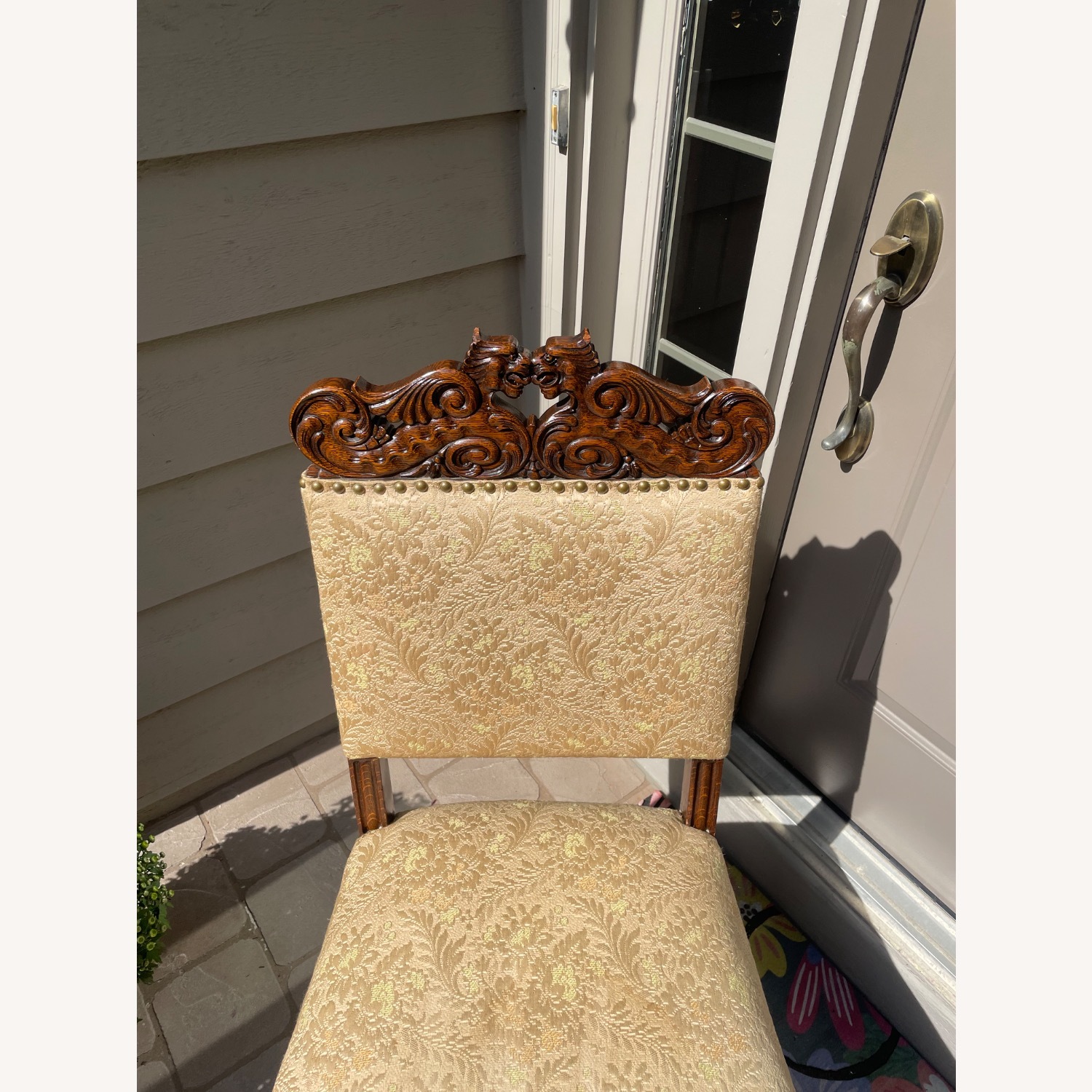 Vintage/Antique Finds Dark Brown Accent Chair - image-1