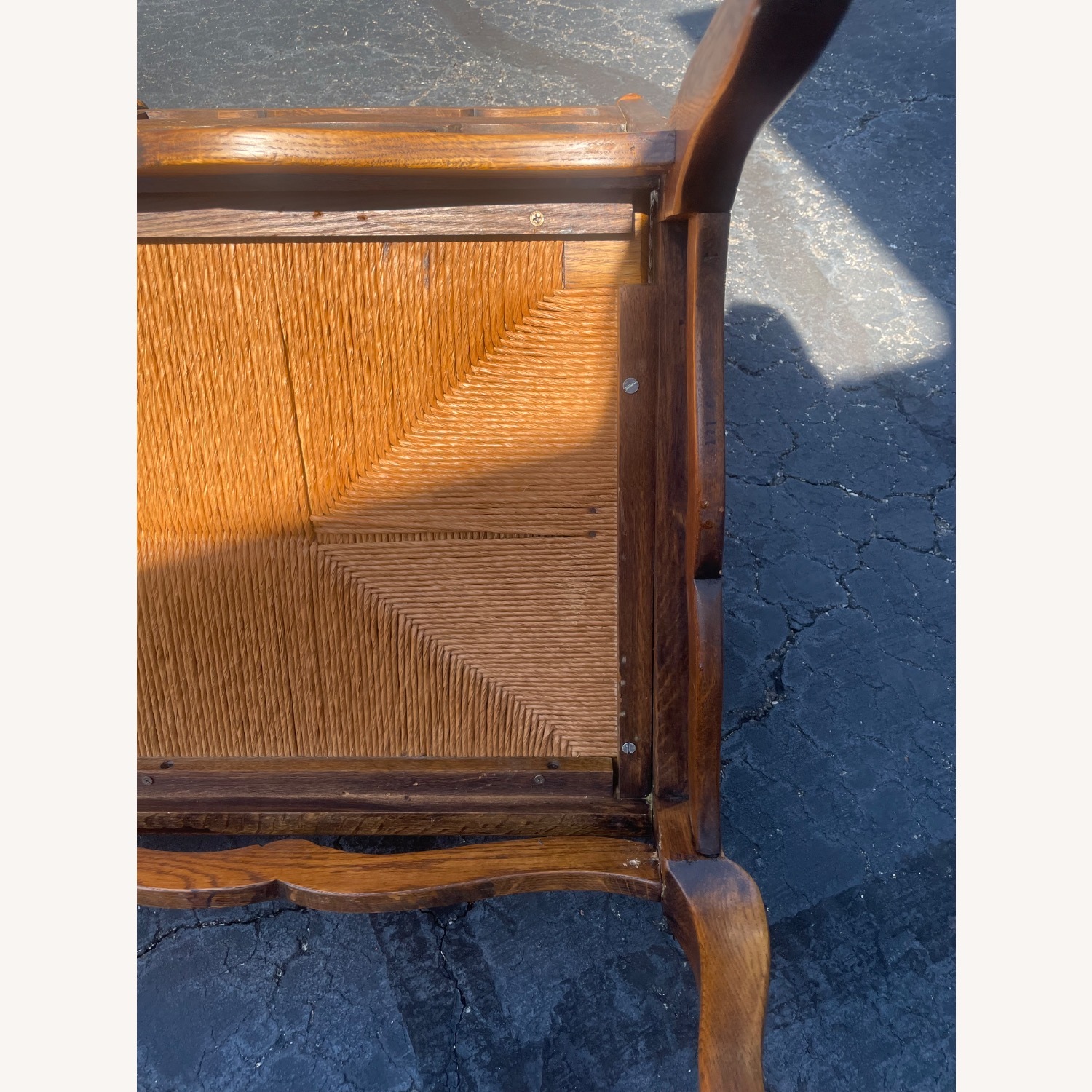 Vintage/Antique Finds Dark Brown Wood Bench - image-7