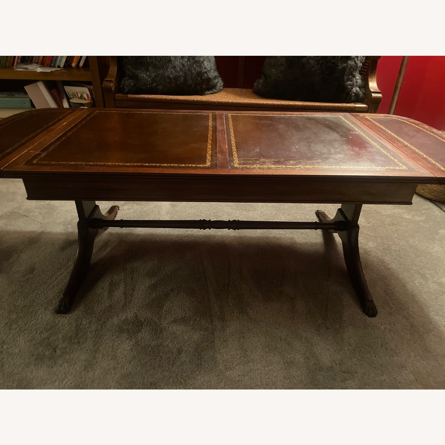 Vintage/Antique Finds Dark Brown Coffee Table - image-7