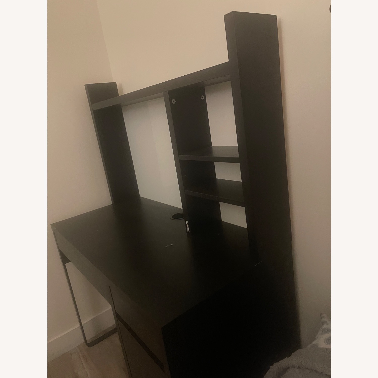 Ashley Furniture Dark Brown Wood Desk - image-1