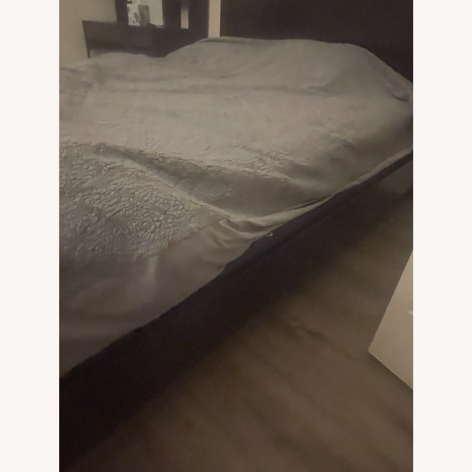 Ashley Furniture Dark Brown Wood Queen Bed - image-1