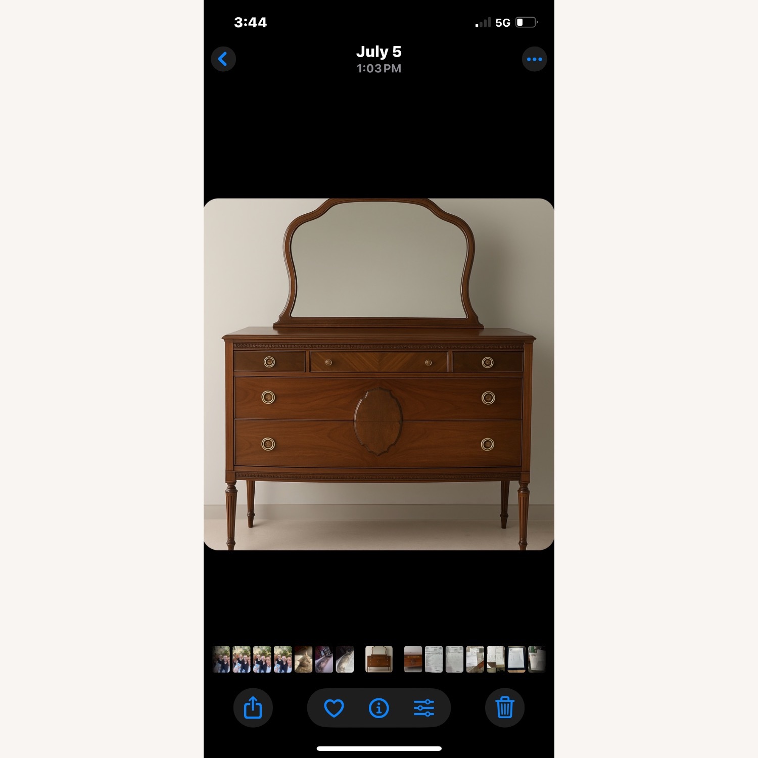 Antique Mahogany Sideboard - image-1