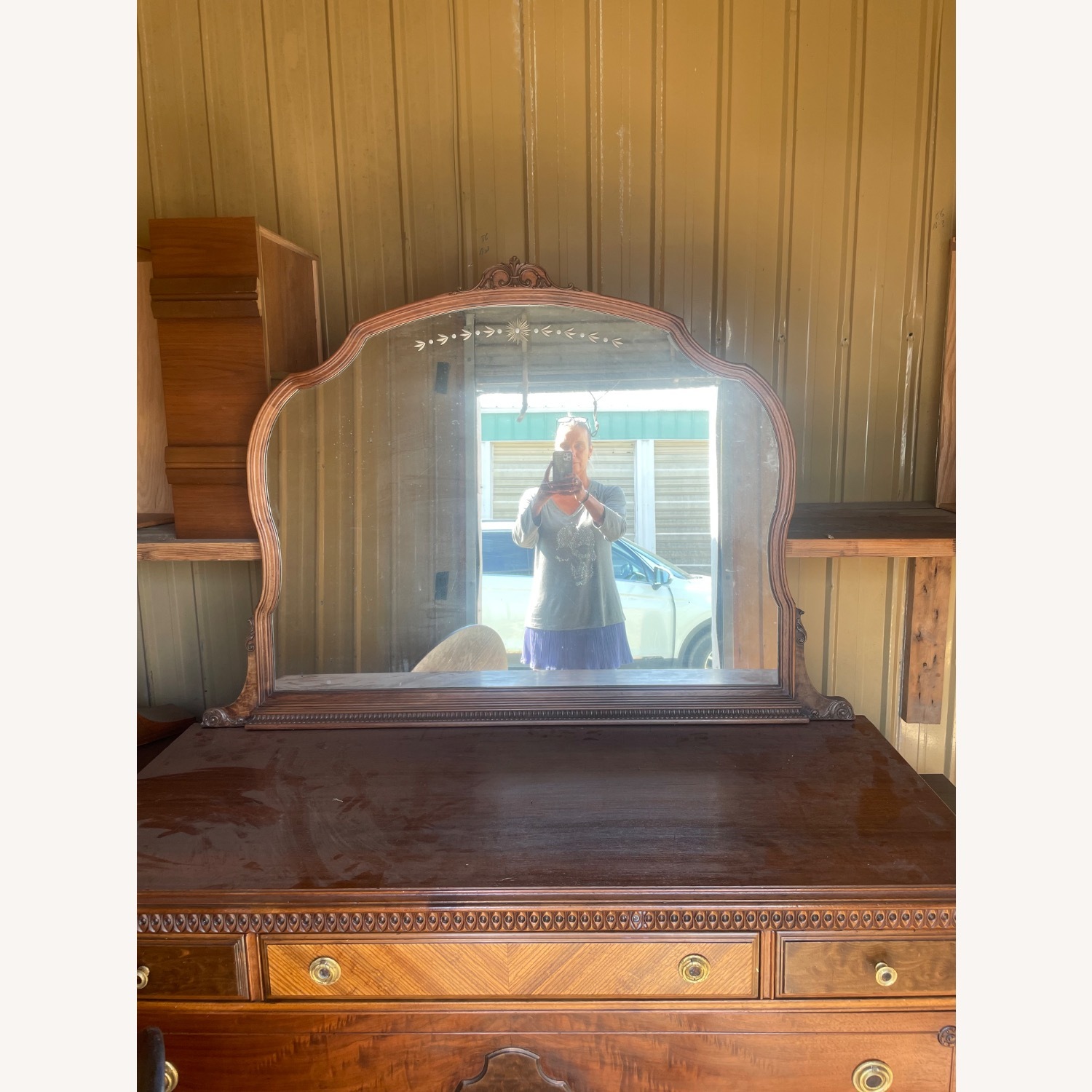 Antique Mahogany Sideboard - image-12