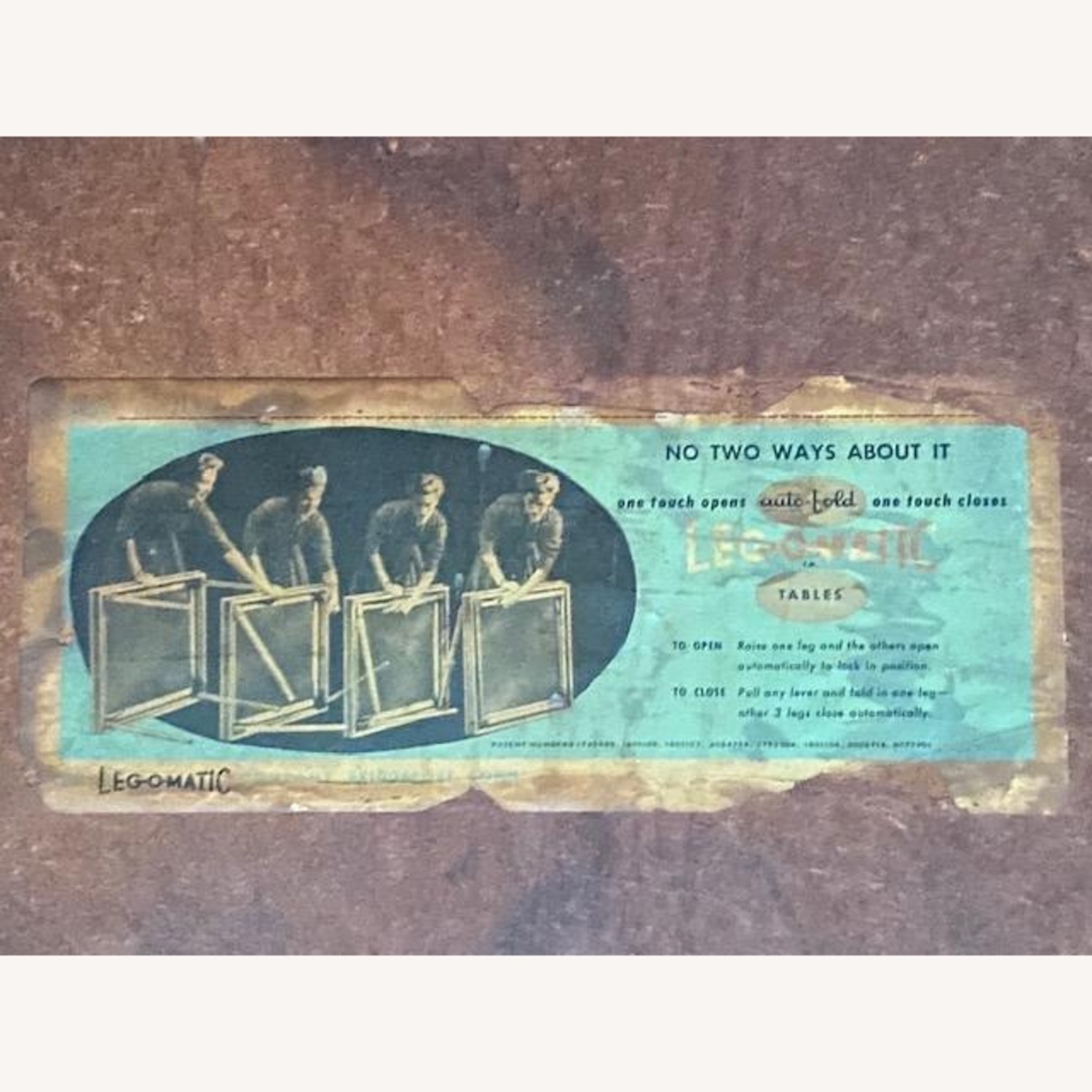 Vintage/Antique Legomatic Coffee Table - image-4
