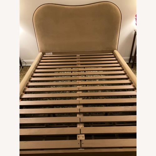 Used Crate & Barrell Upholstered Storage Bed for sale on AptDeco