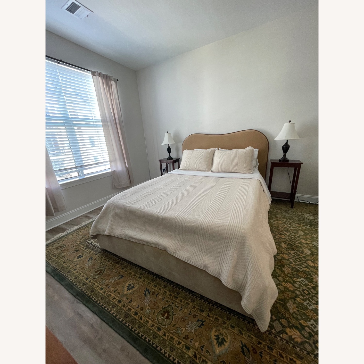 Crate & Barrell Upholstered Storage Bed - image-2