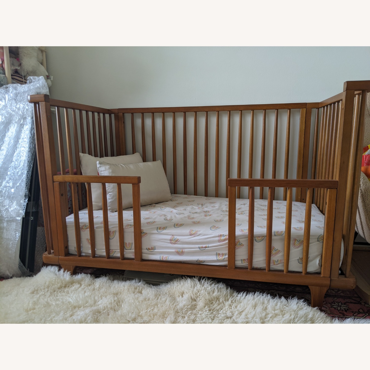 Pottery Barn Kids Dawson Light Brown Wood Crib - image-2