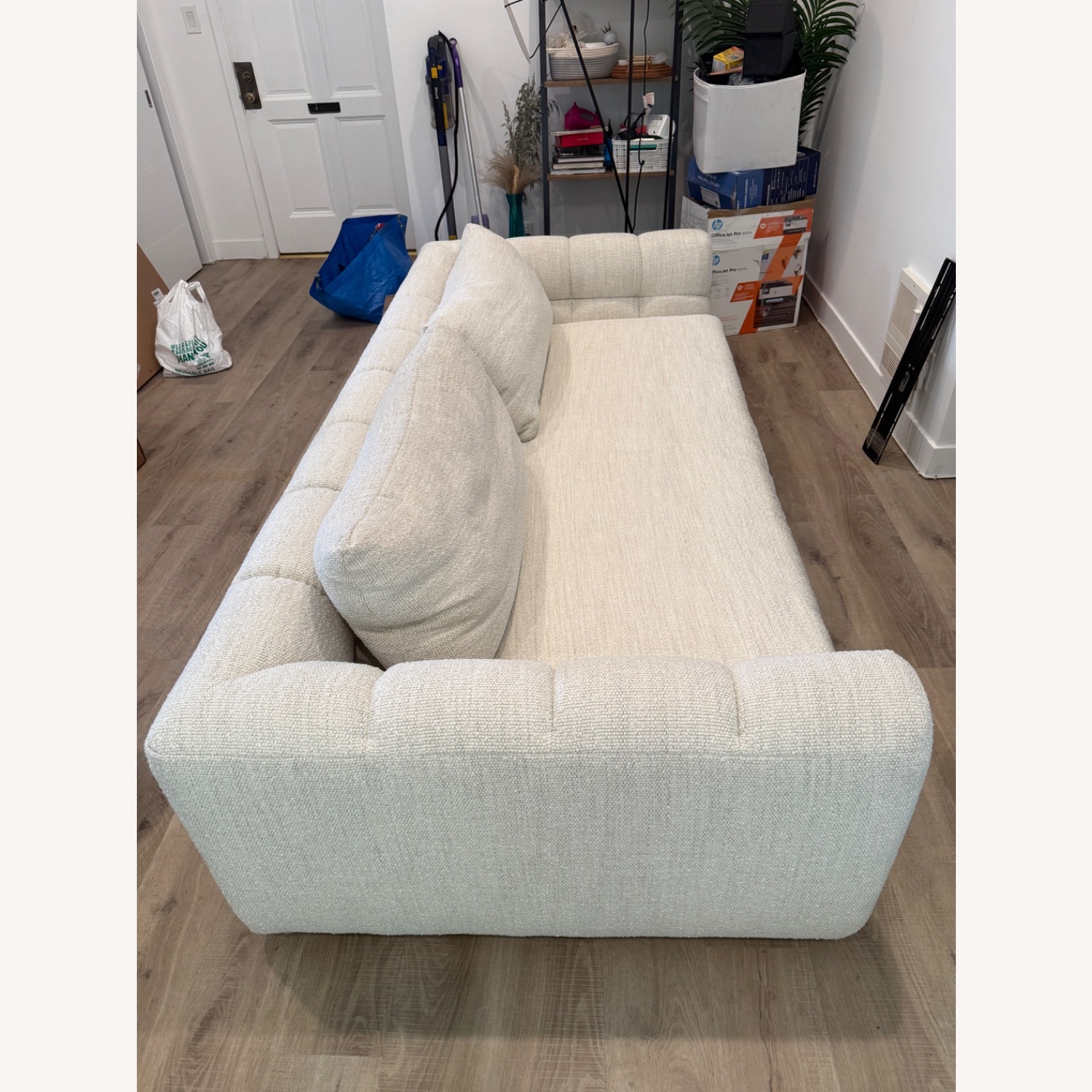 Crate & Barrel Cambria White 2 Seater Sofa - image-1