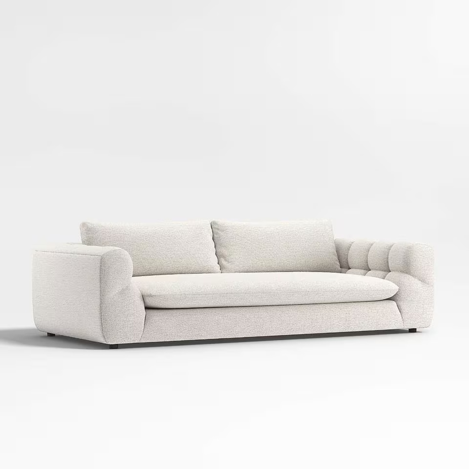 Crate & Barrel Cambria White 2 Seater Sofa - image-0