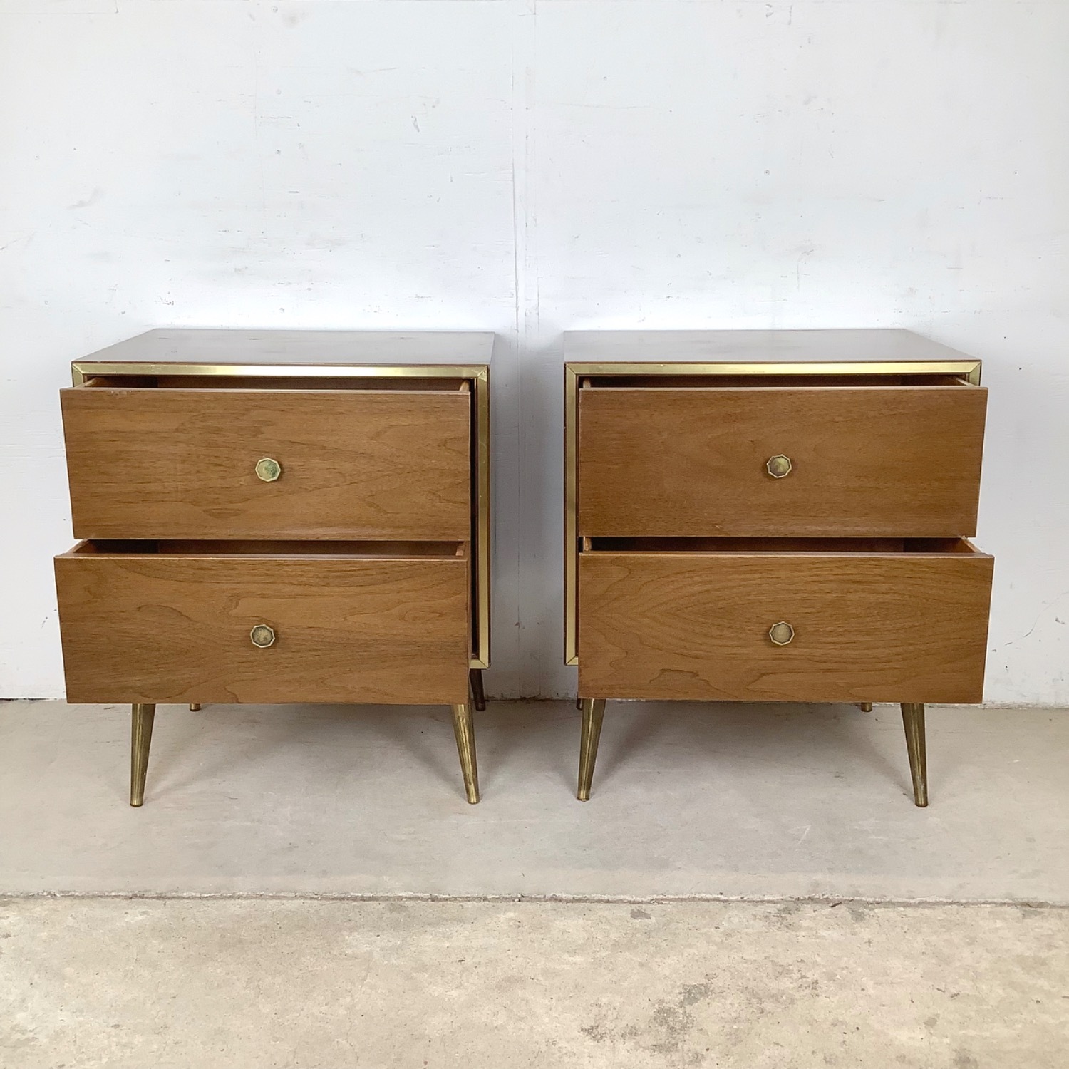 Mid-Century Modern Nightstands- Pair - image-12