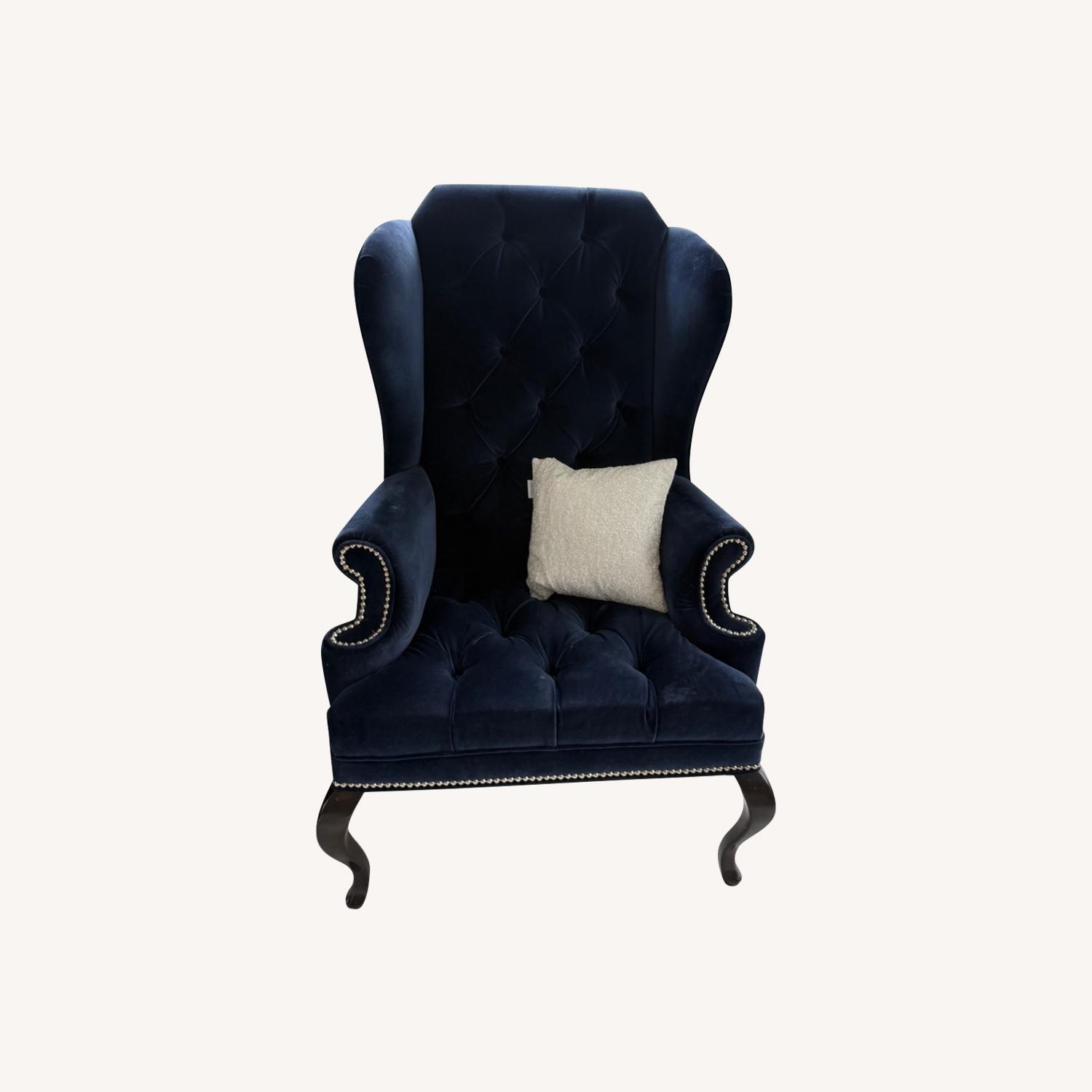 ModShop Blue Velvet Armchair - image-0